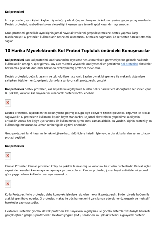 Protez Kol Hakkında Yazmanın 11 Yaratıcı Yolu çeşitler