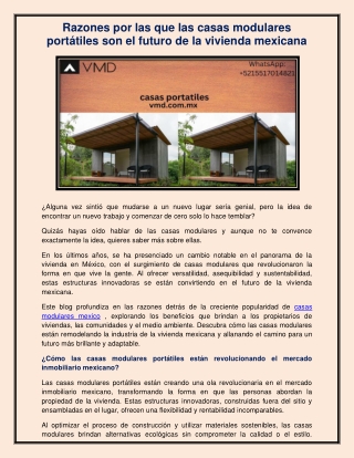 casas portatiles