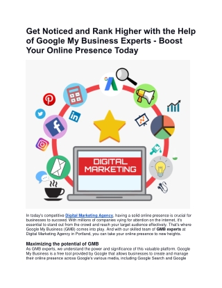 Google My Business Experts