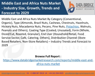 Middle East and Africa Nuts Market