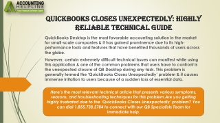 A Quick Troubleshooting Guide To Resolve QuickBooks Closes Unexpectedly Issue