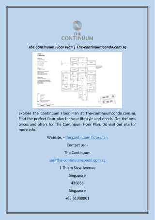 The Continuum Floor Plan  The-continuumcondo.com.sg