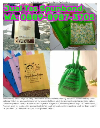 ౦88ᑫ·8ᑫ8ᜪ·3ᜪ౦5 (WA) Sablon Tas Spunbond Grosir Tas Spunbond Tanah Abang