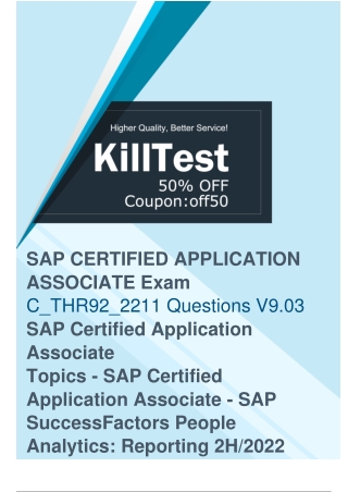 Updated SAP C_THR92_2211 Exam Questions [2023 Killtest] Pass C_THR92_2211 Exam