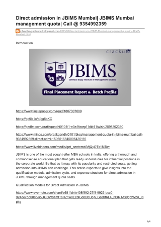 JBIMS Mumbai management quota -mba-bba-guidance1.blogspot.com-Direct admission in JBIMS Mumbai Call  9354992359