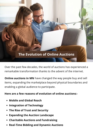 The Evolution of Online Auctions