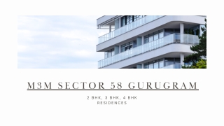 M3M Sector 58 Gurugram  - PDF