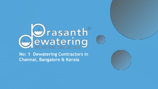 Prasanth Dewatering: Unlocking Water Solutions