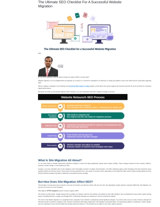 Website Migration SEO Checklist