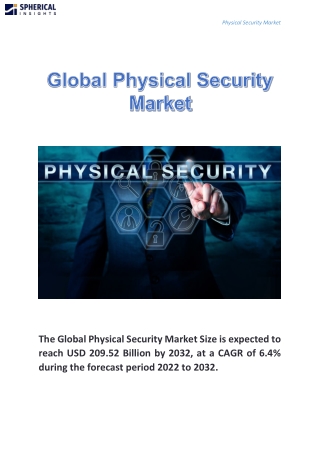 Global Physical Security Market