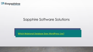 Which Relational Database Does WordPress Use?