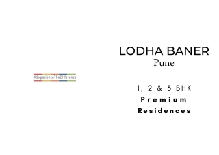 Lodha Baner Pune E Brochure