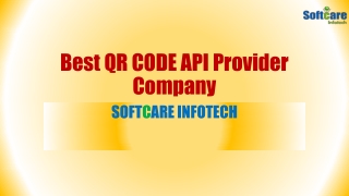 QR Code Generator  API Company - Softcare Infotech