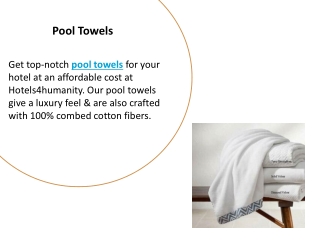 Pool Towels