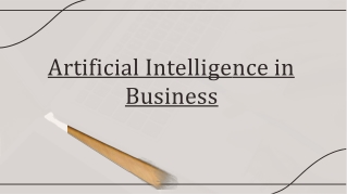 Artificial Intelligence in Business