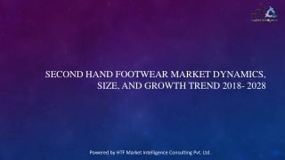 Second Hand Footwear Market Dynamics, Size, and Growth Trend 2018- 2028