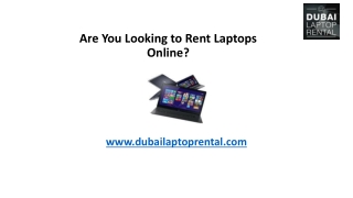 Are You Looking to Rent Laptops Online?