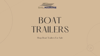 Shop Reliable Boat Trailers For Sale Online in UK at SAL Marine