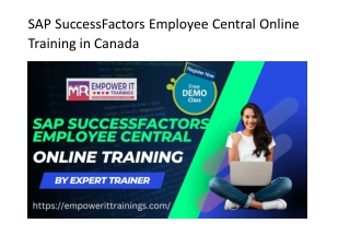 SAP SuccessFactors Employee Central Online training in Canada