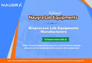 Bioprocess Lab Equipments Manufacturers