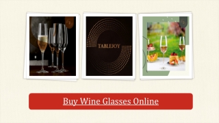 Buy Wine Glasses Online