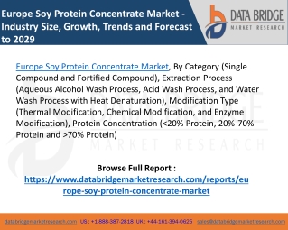 Europe Soy Protein Concentrate Market