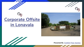 Corporate Offsite Venues in Lonavala