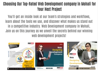 Choosing Our Top-Rated Web Development company in Mohali for Your Next Project