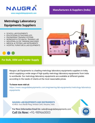 Metrology Laboratory Equipments Suppliers