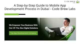 Mobile App Development A Practical Step-by-Step Approach | Code Brew Labs
