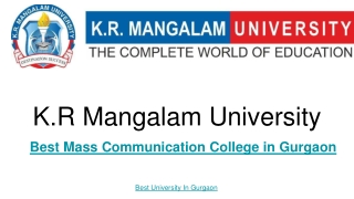 Best Mass communication College In Gurgaon