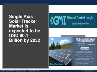 Single Axis Solar Tracker Market Top Trends, Future Analysis & Forecast 2023-203