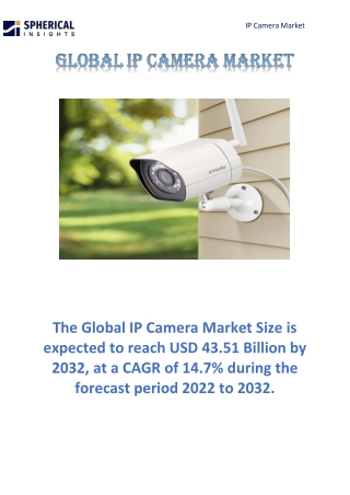 Global IP Camera Market