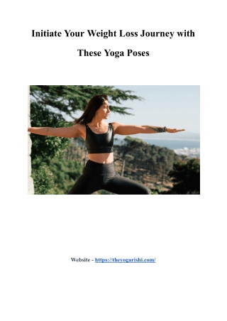 Yoga Poses for Weight Loss_ Kickstart Your Journey