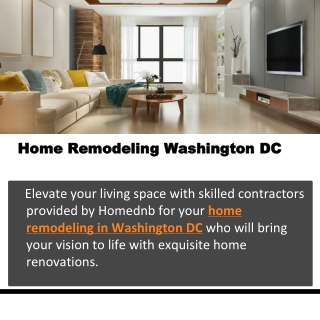 Home Remodeling Washington DC