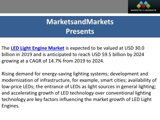 Key Factors Driving the Growth of the LED Light Engine Market to $59.5 Billion