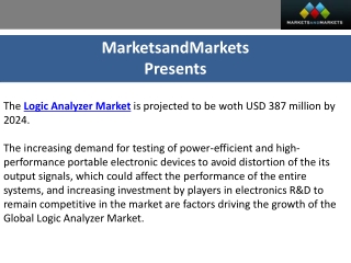 Key Factors Driving the Growth of the Logic Analyzer Market to $387 Million