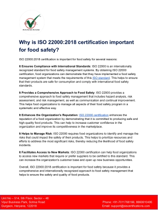 ISO 22000_2018 certification