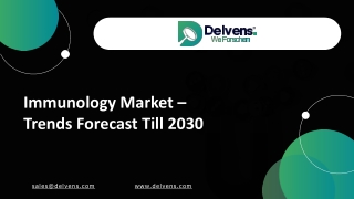 Immunology Market – Trends Forecast Till 2030