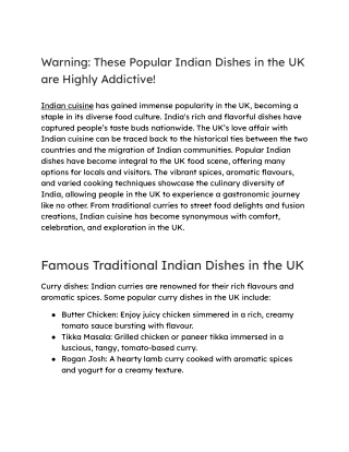 Popular Indian Dishes in the UK (1)