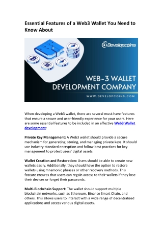 Web3 Wallet Development Company