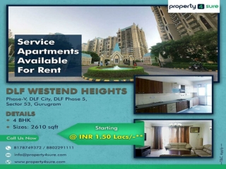 Fully Furnished Service Apartment for Rent in Gurgaon | DLF Westend Heights