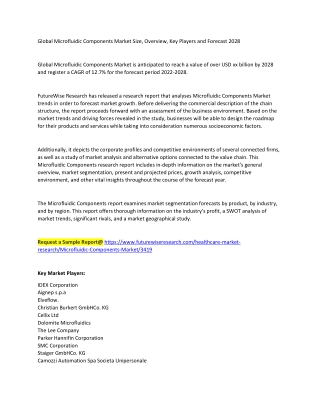 Microfluidic Components Market