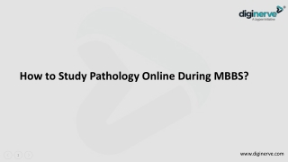 How to Study Pathology Online During MBBS