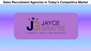 Sales Recruitment Agencies in Today's Competitive Market