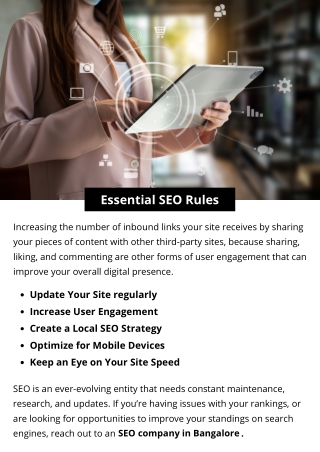 Essential SEO Rules