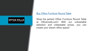 Buy Office Furniture Round Table Officemalls.com