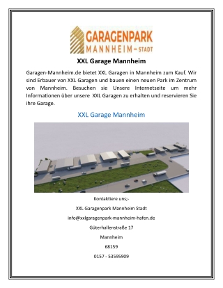 XXL Garage Mannheim