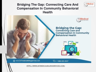 Connecting Care And Compensation In Community Behavioral Health