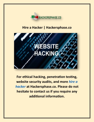 Hire a Hacker | Hackersphase.co